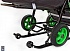 Санки-коляска Snow Galaxy City-2-1, дизайн - Серый Зайка на зелёном, на больших надувных колёсах, сумка и варежки  - миниатюра №6